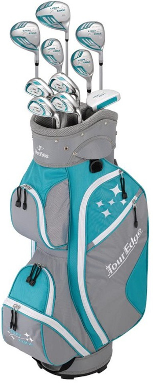 Ladies Tour Edge Golf Lady Edge Full Set W/Cart Bag Left